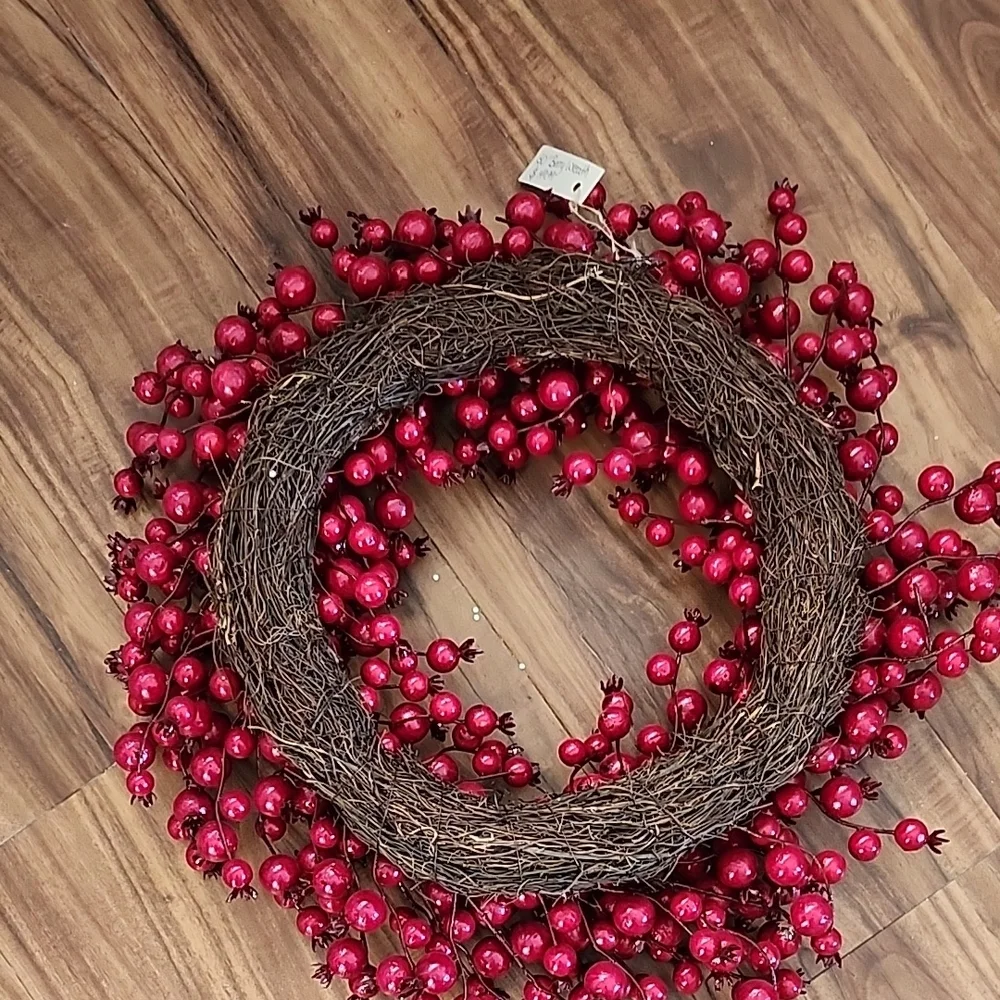 Festive Red Berry Holiday Wreath
